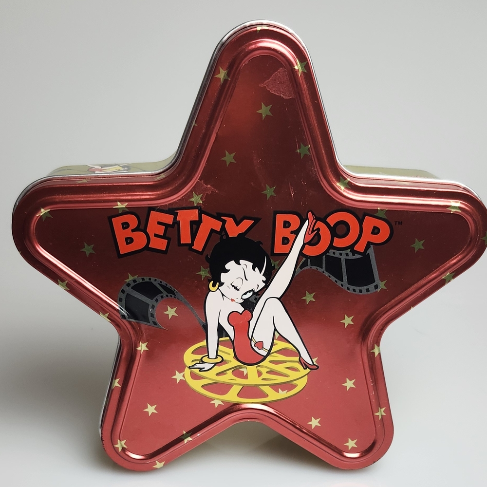 Betty Boop Star-Shaped Tin - Red